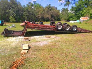 Horse trailer sandblasting and repaint in Ocala, FL - Ocala Sandblasting
