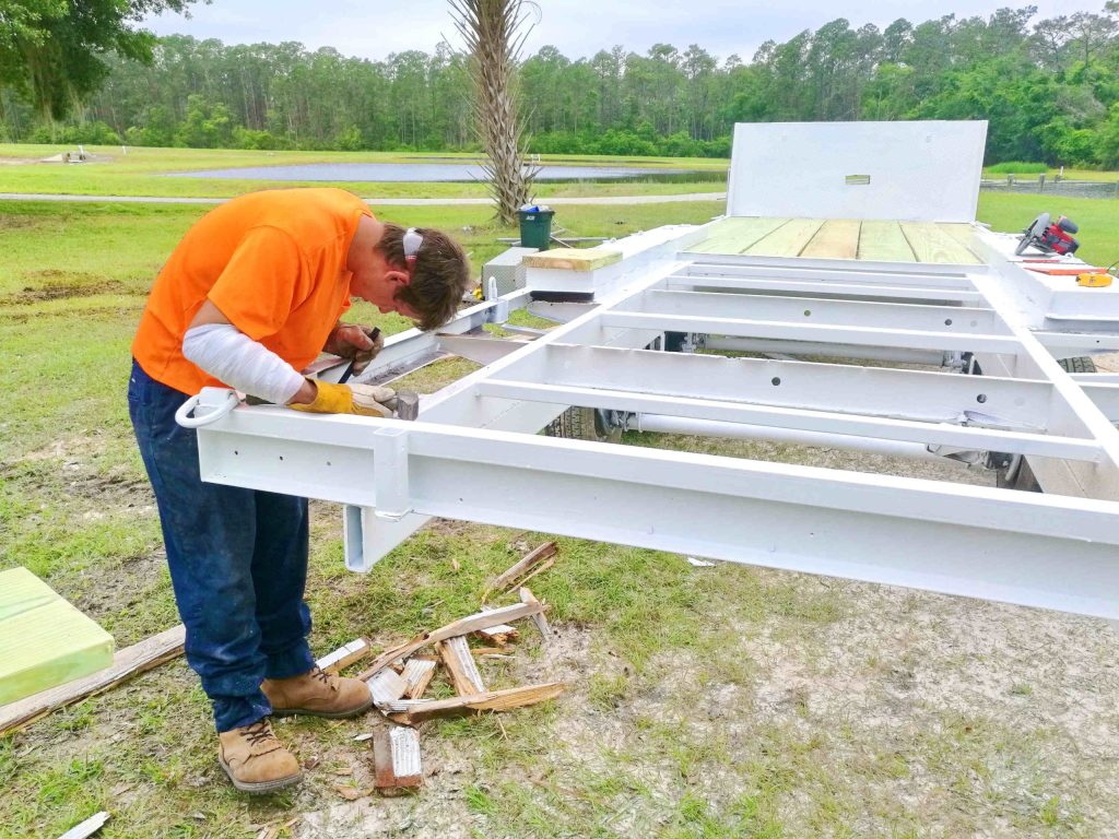 Ft trailer restore sandblast repaint in Ocala, FL - Ocala Sandblasting