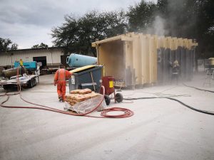 Industrial equipment sandblast repaint in Ocala, FL - Ocala Sandblasting