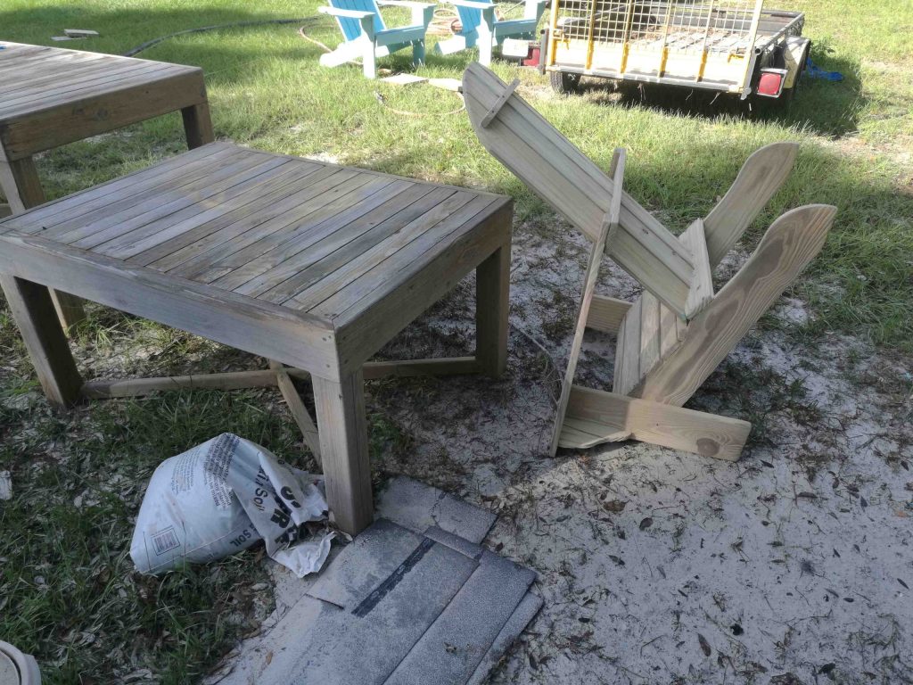 Wood furniture sandblast paint removal in Ocala, FL - Ocala Sandblasting